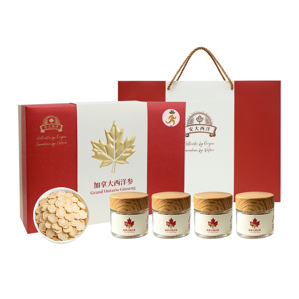 皮盒礼盒装加拿大西洋参片